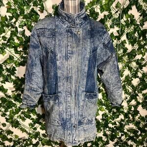 80s 90s vintage distressed jean jacket